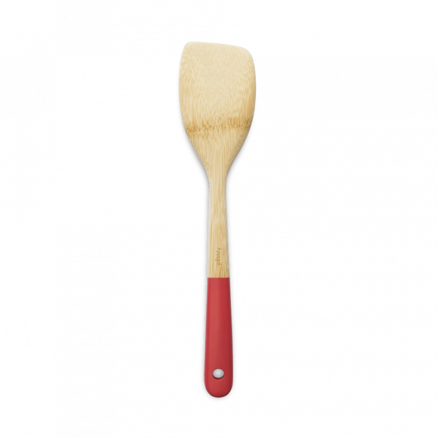 Spatule De Cuisine Bambou 30 Cm Rouge Pebbly
