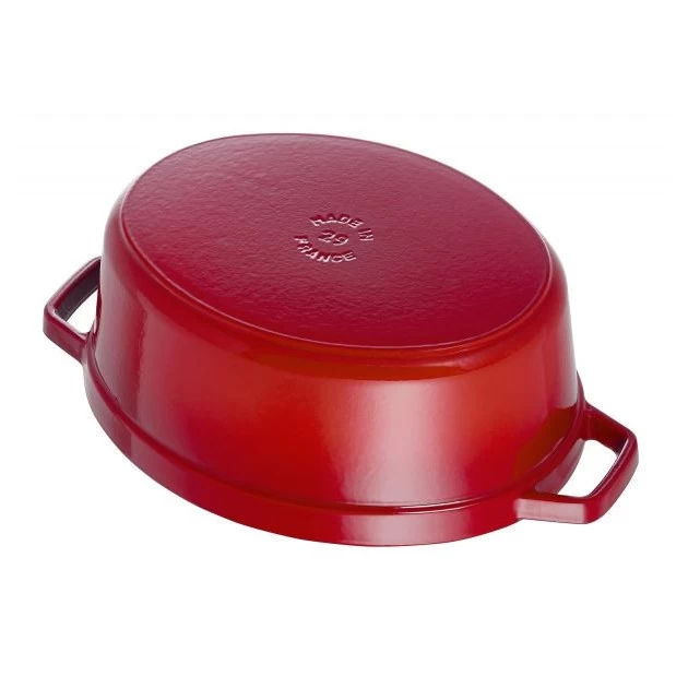 STAUB Cocotte Fonte Ovale 27 Cm Rouge Cerise 3,2 L – Image 2