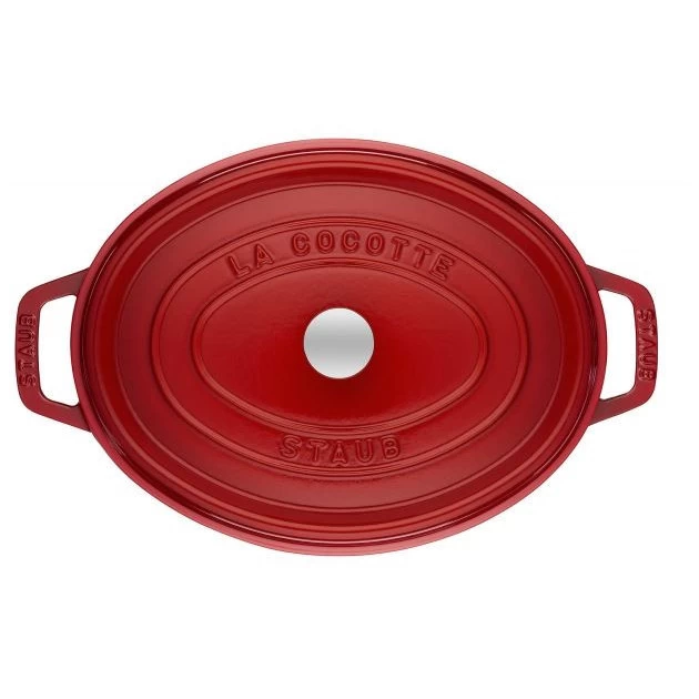 STAUB Cocotte Fonte Ovale 27 Cm Rouge Cerise 3,2 L – Image 3