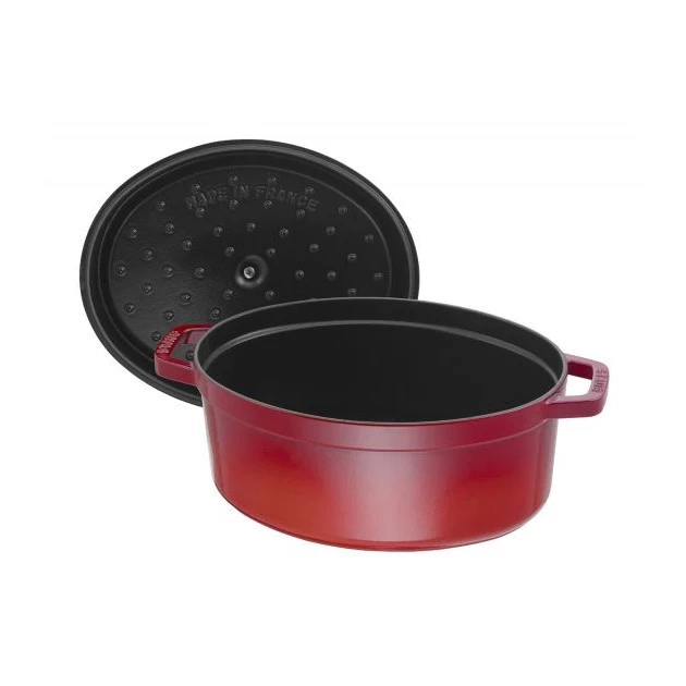 STAUB Cocotte Fonte Ovale 27 Cm Rouge Cerise 3,2 L – Image 4