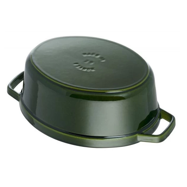 STAUB Cocotte Fonte Ovale 29 Cm Vert Basilic Majolique 4,2 L – Image 4