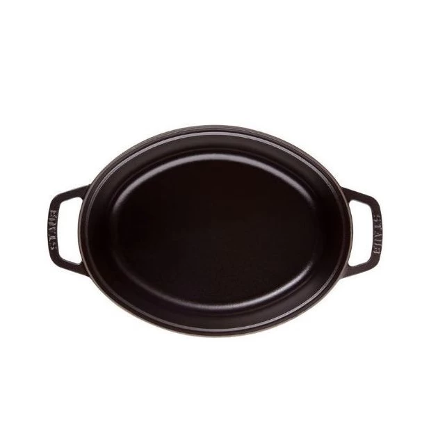 STAUB Cocotte Fonte Ovale 31 Cm Noir Mat 5,5 L – Image 3