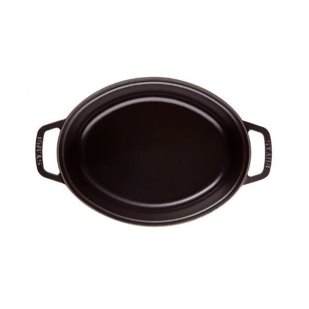 STAUB Cocotte Fonte Ovale 41 Cm Noir Mat 12 L – Image 3