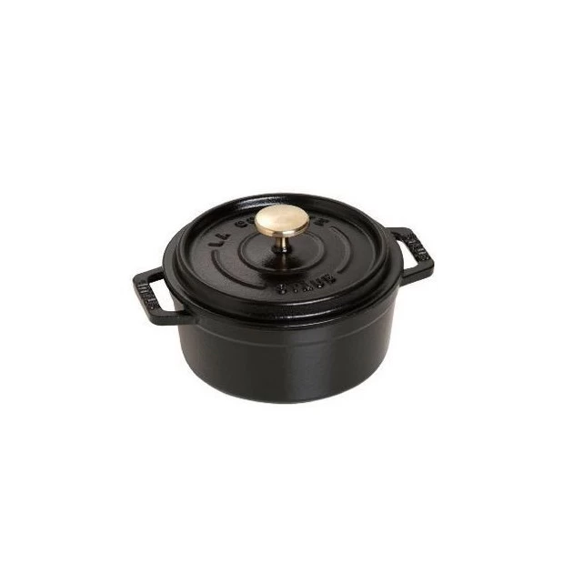 STAUB Cocotte Fonte Ronde 12 Cm Noir Mat 0,4 L – Image 2