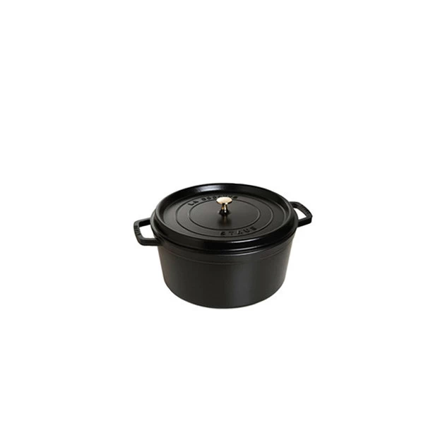 STAUB Cocotte Fonte Ronde 12 Cm Noir Mat 0,4 L