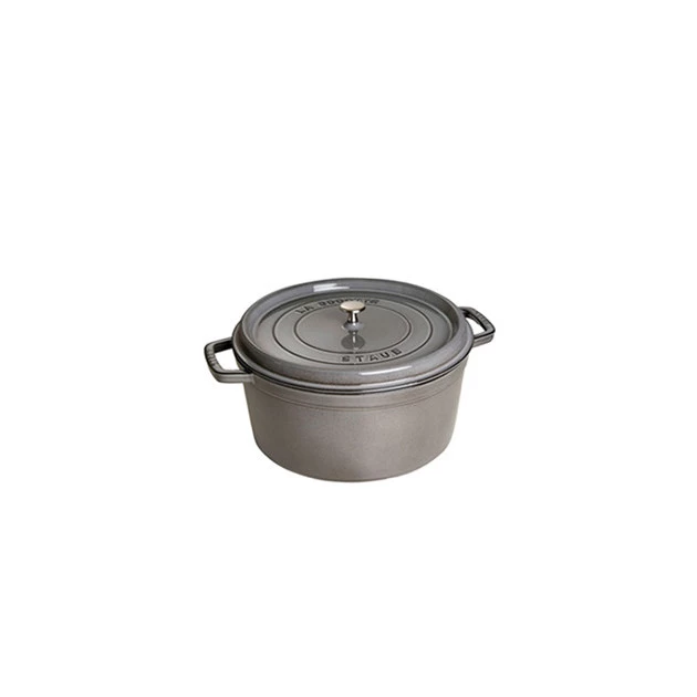 STAUB Cocotte Fonte Ronde 14 Cm Gris Graphite 0,8 L