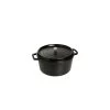 STAUB Cocotte Fonte Ronde 14 Cm Noir Mat 0,8 L