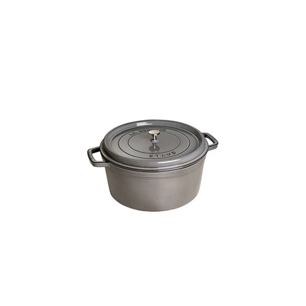 STAUB Cocotte Fonte Ronde 16 Cm Gris Graphite 1,2 L