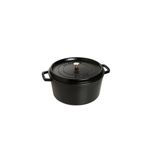 STAUB Cocotte Fonte Ronde 18 Cm Noir Mat 1,7 L