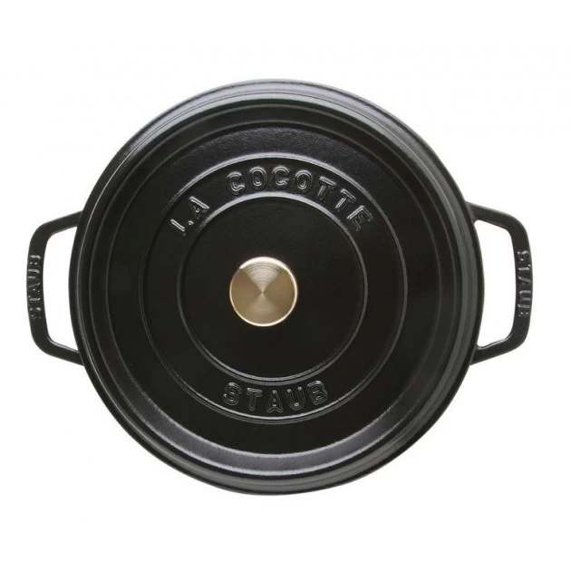 STAUB Cocotte Fonte Ronde 20 Cm Noir Mat 2,2 L – Image 2