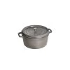 STAUB Cocotte Fonte Ronde 22 Cm Gris Graphite 2,6 L