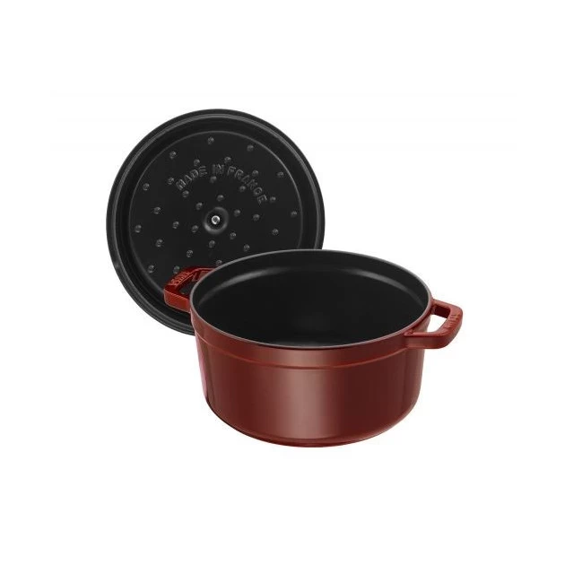 STAUB Cocotte Fonte Ronde 24 Cm Grenadine Majolique 3,8 L – Image 4