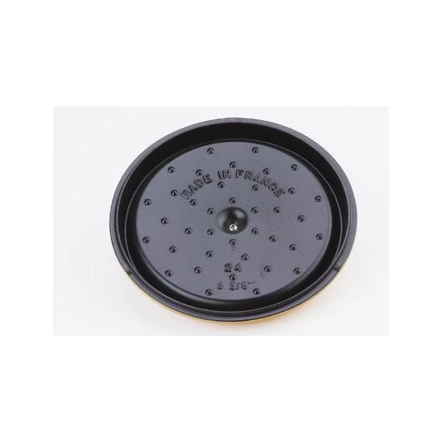 STAUB Cocotte Fonte Ronde 24 Cm Gris Graphite 3,8 L – Image 3