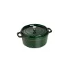 STAUB Cocotte Fonte Ronde 24 Cm Vert Basilic Majolique 3,8 L