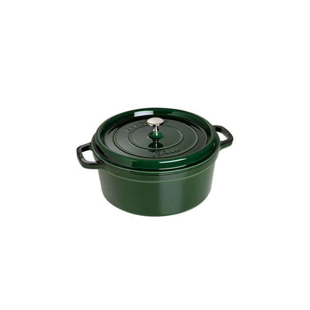 STAUB Cocotte Fonte Ronde 24 Cm Vert Basilic Majolique 3,8 L