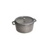 STAUB Cocotte Fonte Ronde 26 Cm Gris Graphite 5,2 L