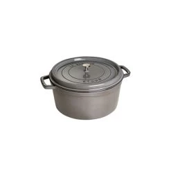 STAUB Cocotte Fonte Ronde 28 Cm Gris Graphite 6,7 L