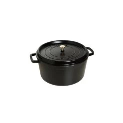 STAUB Cocotte Fonte Ronde 28 Cm Noir Mat 6,7 L