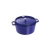 STAUB Cocotte Fonte Ronde 30 Cm Bleu Intense Majolique 8,35 L