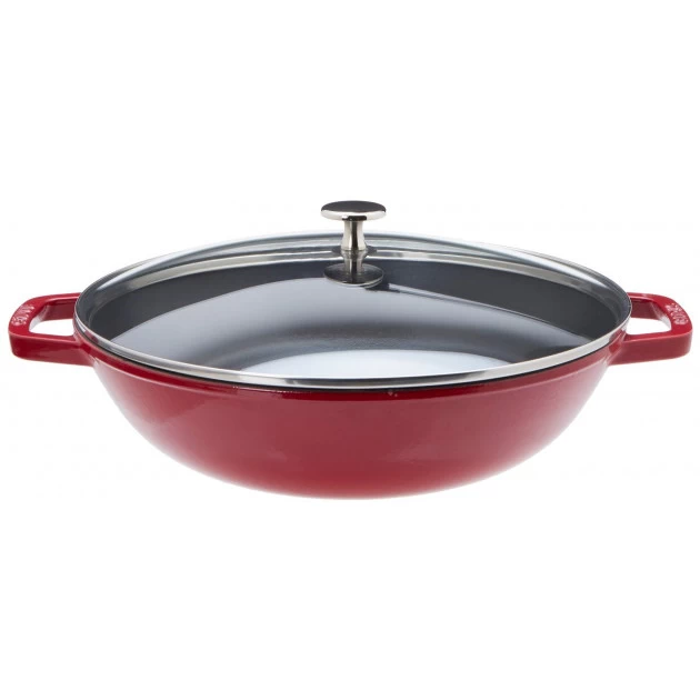 Wok En Fonte 30 Cm Rouge Staub